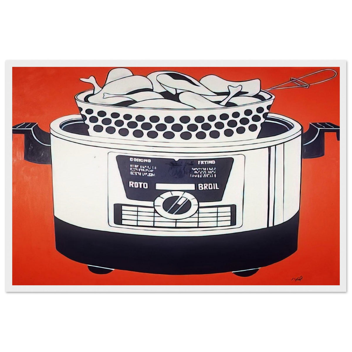 ROTO BROIL 1961 Framed Poster | Roy Lichtenstein Framed Prints Wall Art | Roy Lichtenstein Shop