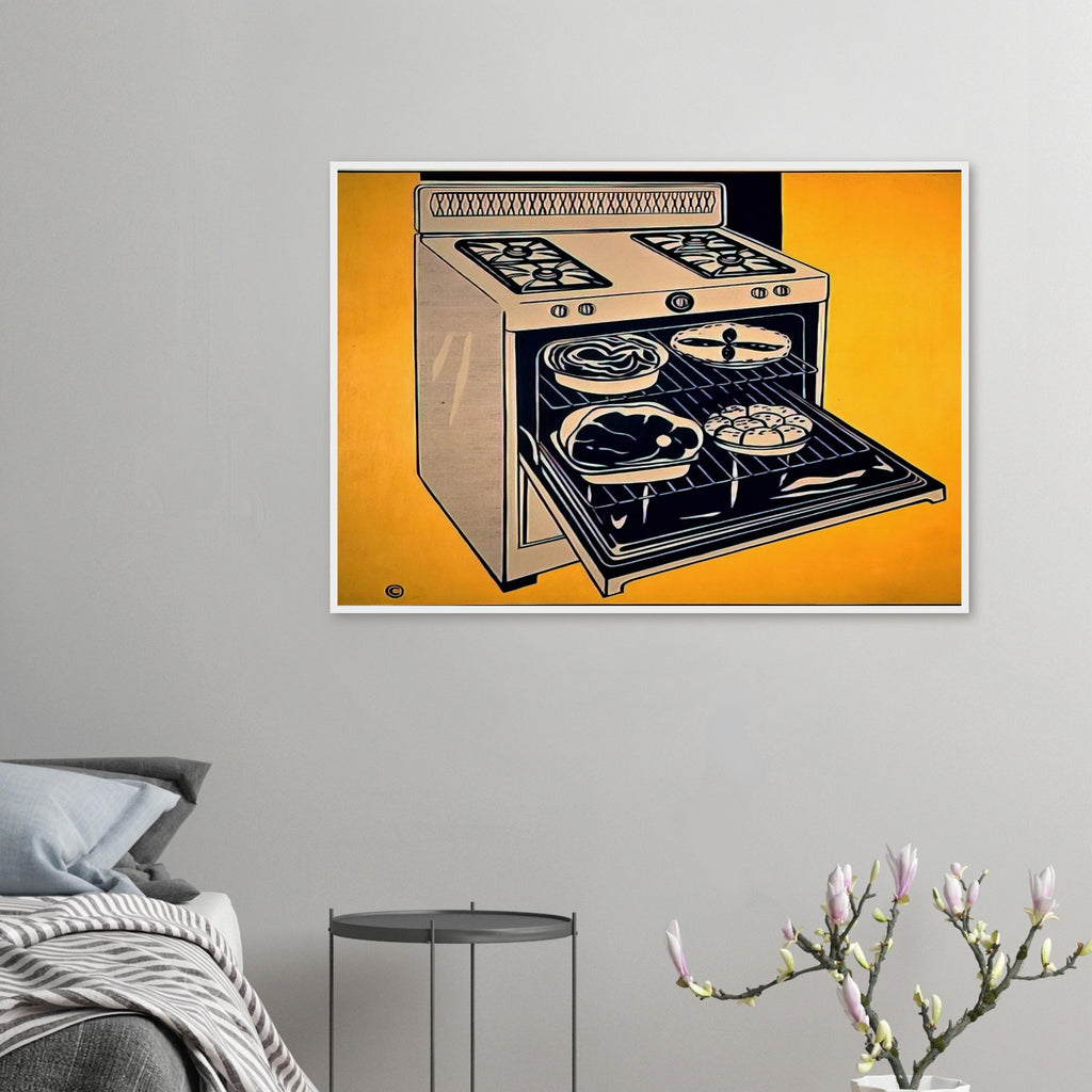 KITCHEN RANGE 1962 Framed Poster | Roy Lichtenstein Framed Prints Wall Art | Roy Lichtenstein Shop