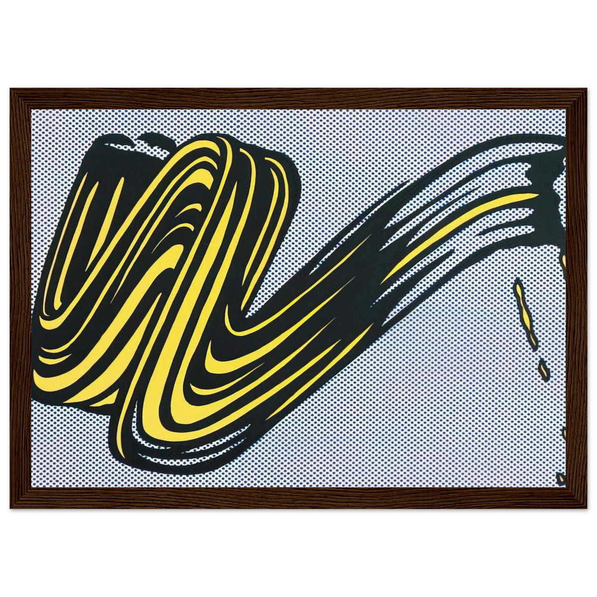 BRUSHSTROKE 1965 0 Framed Poster | Roy Lichtenstein Framed Prints Wall Art | Roy Lichtenstein Shop