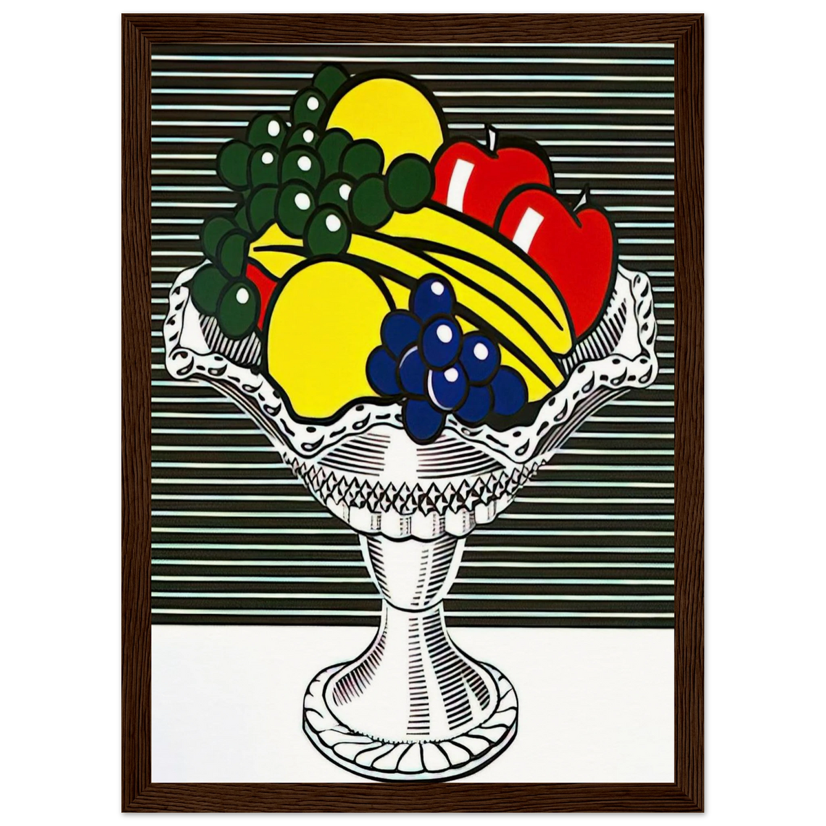 STILL LIFE WITH CRYSTAL BOWL 1973 Framed Poster | Roy Lichtenstein Framed Prints Wall Art | Roy Lichtenstein Shop