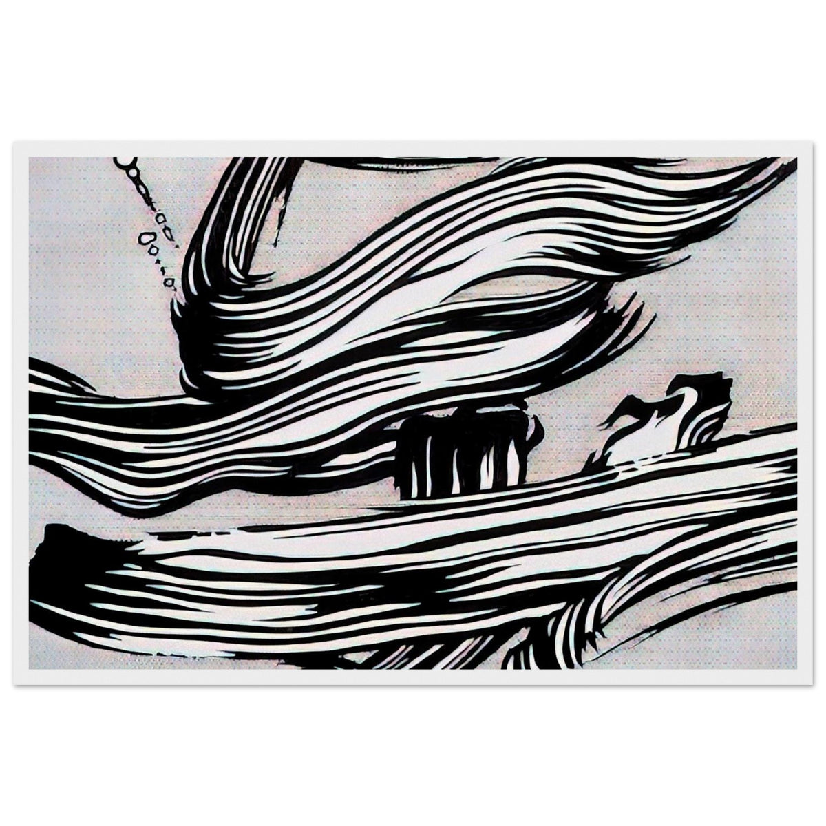 BRUSHSTROKES 1968 Framed Poster | Roy Lichtenstein Framed Prints Wall Art | Roy Lichtenstein Shop