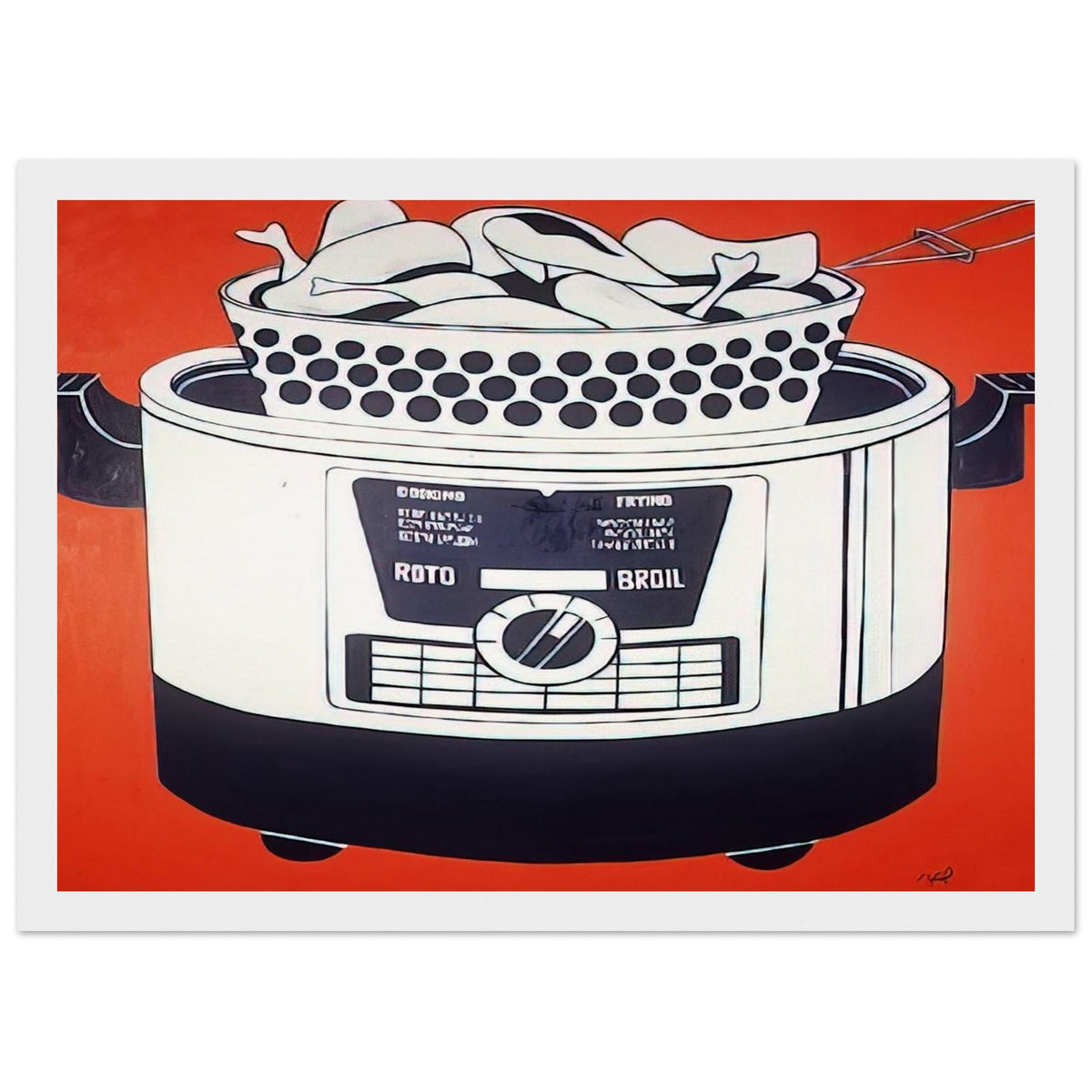 ROTO BROIL 1961 Framed Poster | Roy Lichtenstein Framed Prints Wall Art | Roy Lichtenstein Shop