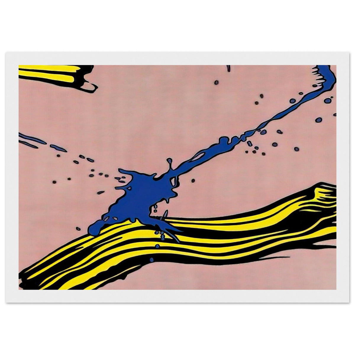 BRUSHSTROKE WITH SPATTER 1966 Framed Poster | Roy Lichtenstein Framed Prints Wall Art | Roy Lichtenstein Shop