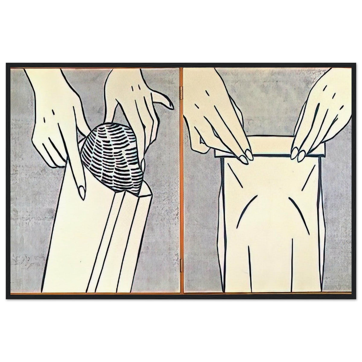 BREAD IN BAG 1961 Framed Poster | Roy Lichtenstein Framed Prints Wall Art | Roy Lichtenstein Shop