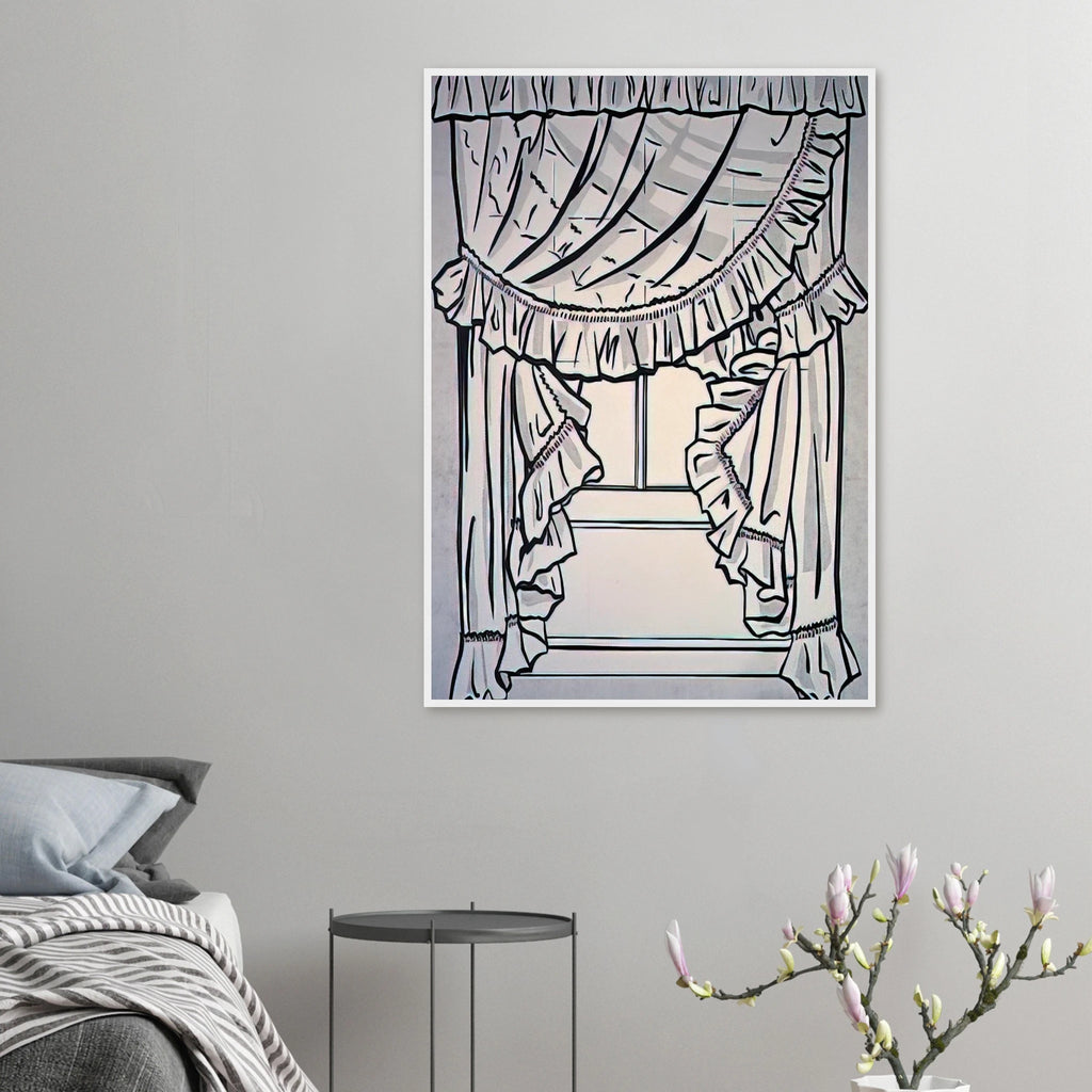 CURTAINS 1962 Framed Poster | Roy Lichtenstein Framed Prints Wall Art | Roy Lichtenstein Shop