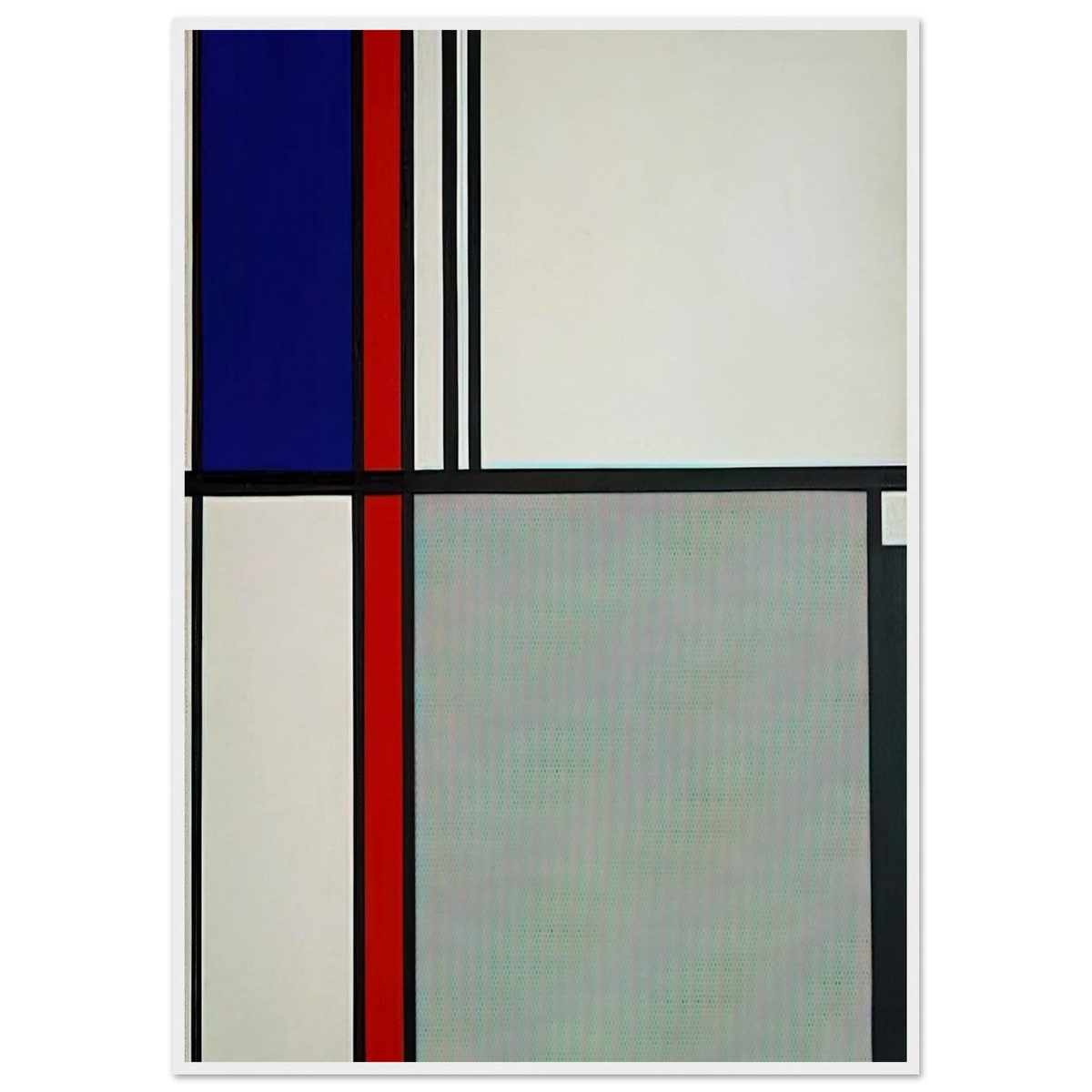 NONOBJECTIVE II 1964 Framed Poster | Roy Lichtenstein Framed Prints Wall Art | Roy Lichtenstein Shop