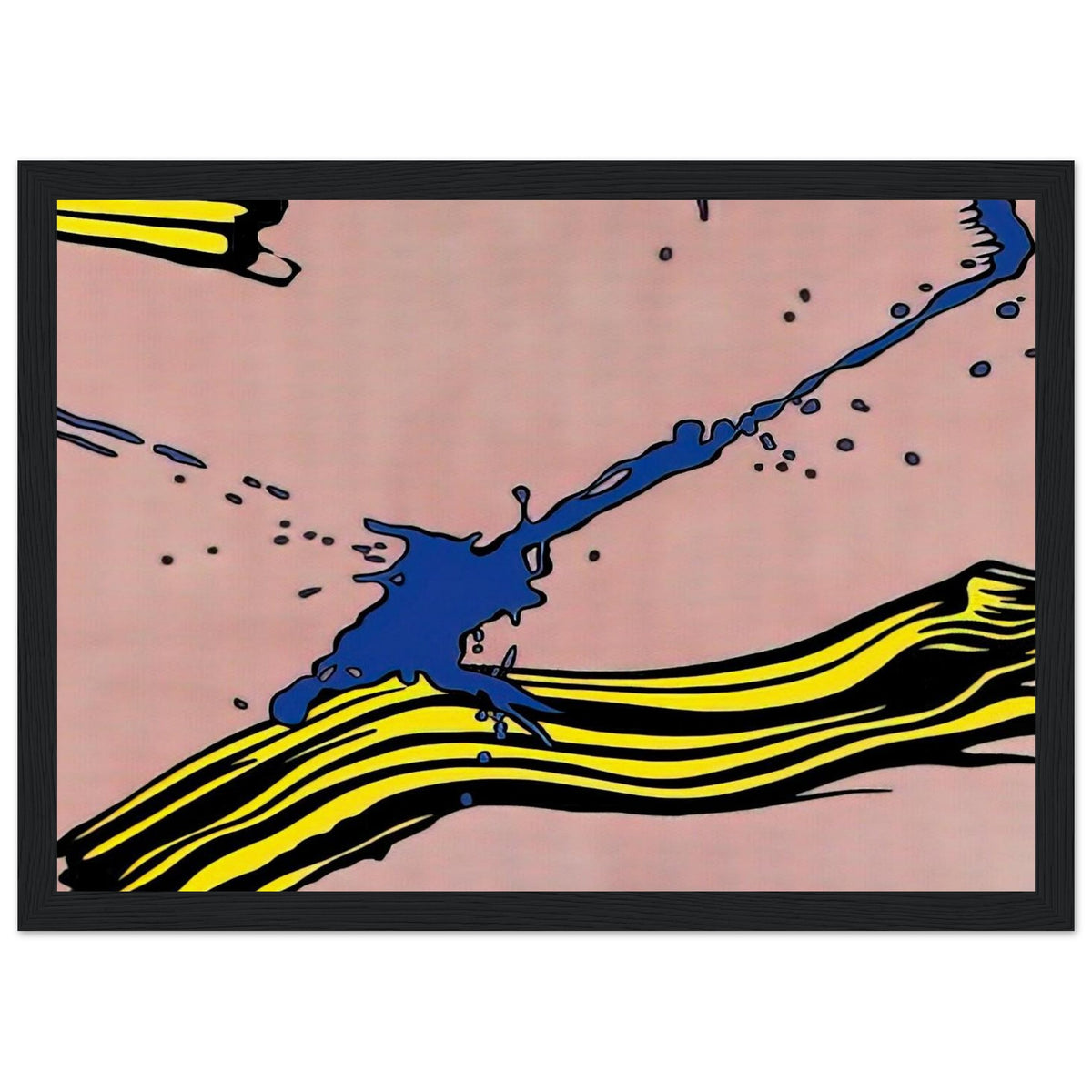 BRUSHSTROKE WITH SPATTER 1966 Framed Poster | Roy Lichtenstein Framed Prints Wall Art | Roy Lichtenstein Shop