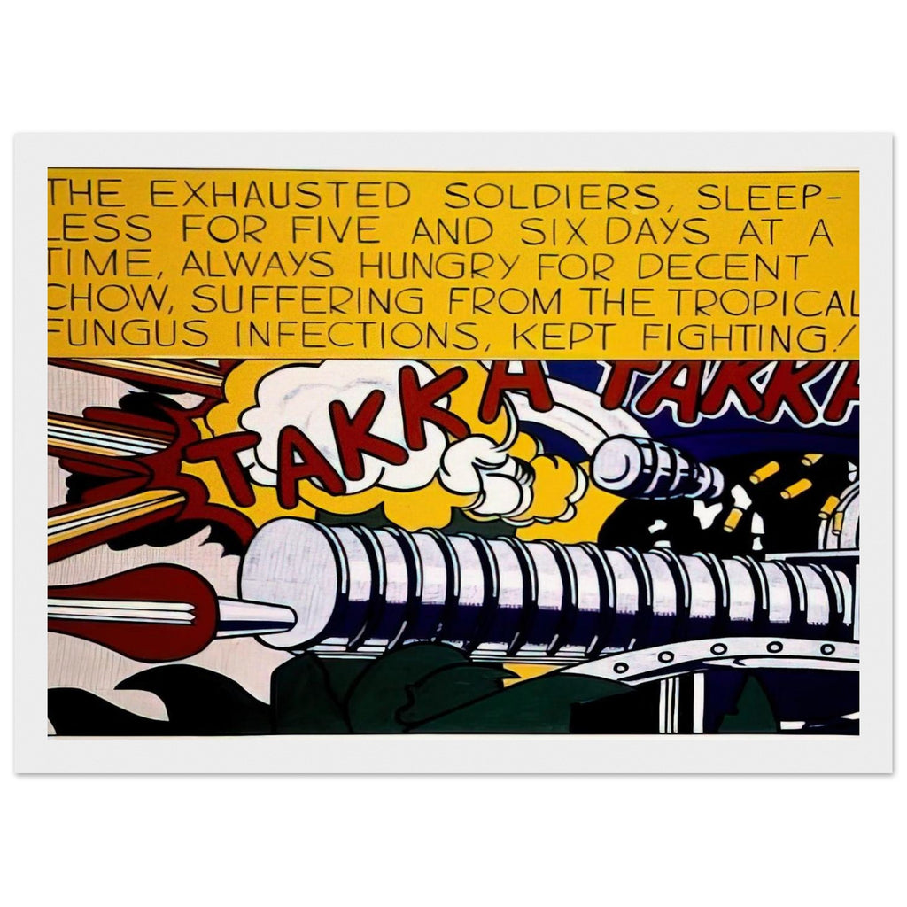 TAKKA TAKKA 1962 Framed Poster | Roy Lichtenstein Framed Prints Wall Art | Roy Lichtenstein Shop