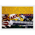 TAKKA TAKKA 1962 Framed Poster | Roy Lichtenstein Framed Prints Wall Art | Roy Lichtenstein Shop