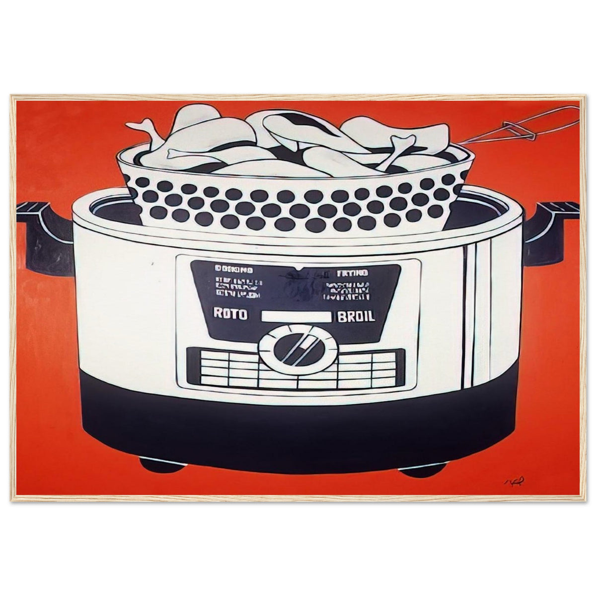 ROTO BROIL 1961 Framed Poster | Roy Lichtenstein Framed Prints Wall Art | Roy Lichtenstein Shop