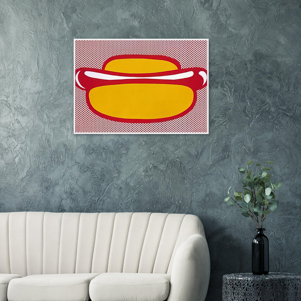 HOT DOG 1964 Framed Poster | Roy Lichtenstein Framed Prints Wall Art | Roy Lichtenstein Shop
