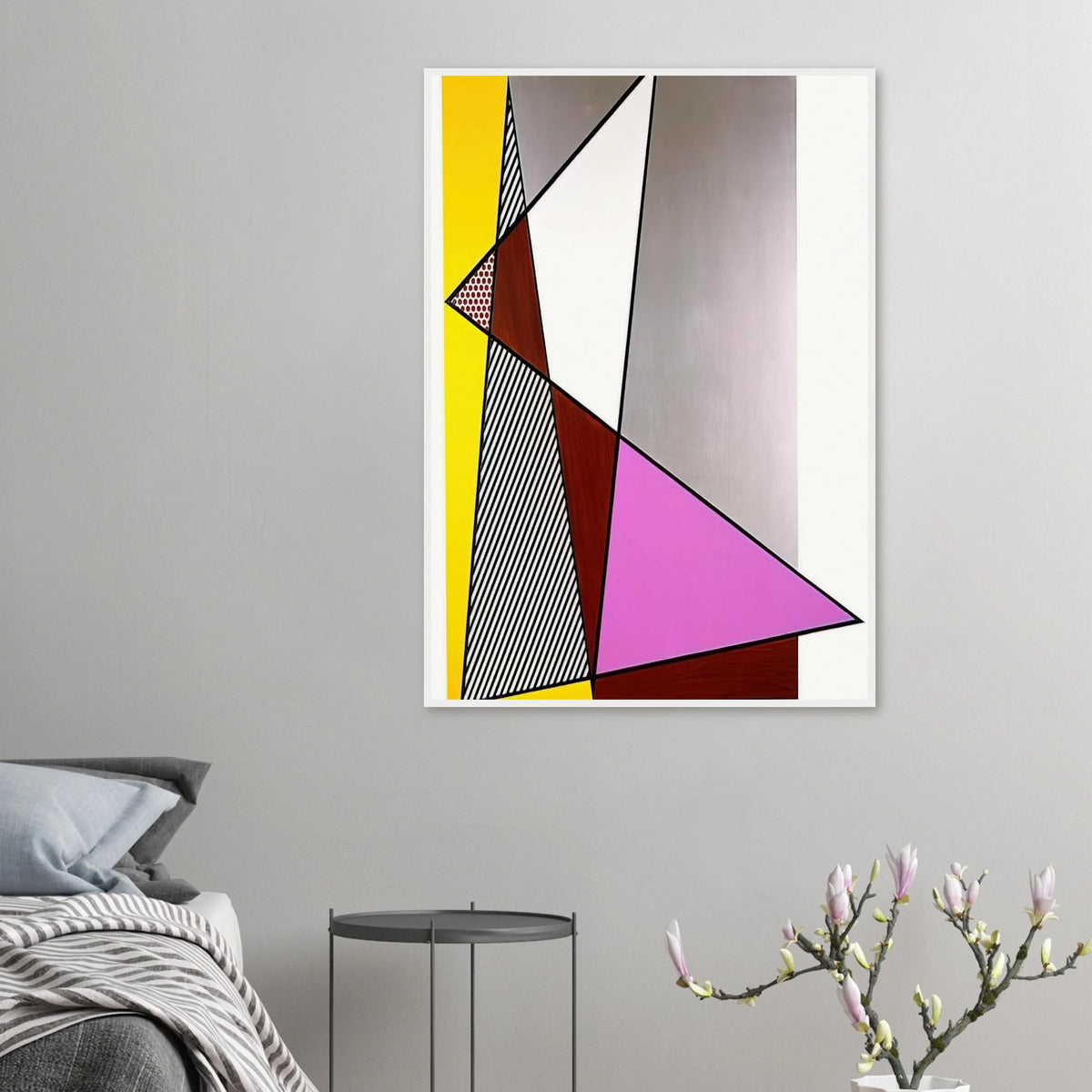 IMPERFECT PAINTING 1986 Framed Poster | Roy Lichtenstein Framed Prints Wall Art | Roy Lichtenstein Shop