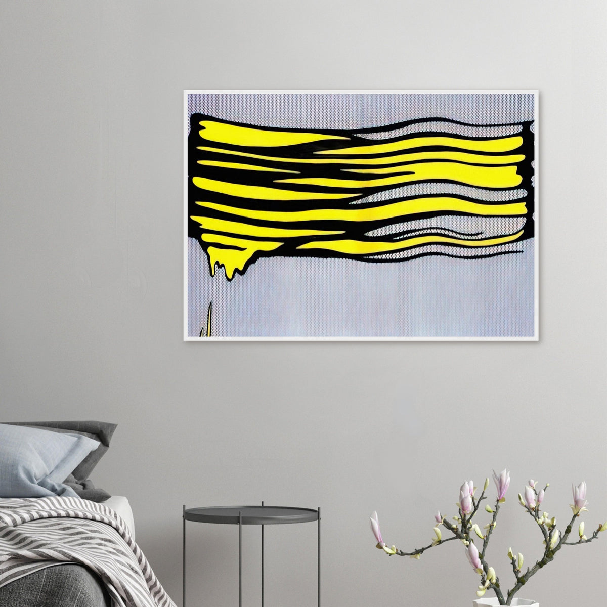 YELLOW BRUSHSTROKE II 1965 Framed Poster | Roy Lichtenstein Framed Prints Wall Art | Roy Lichtenstein Shop