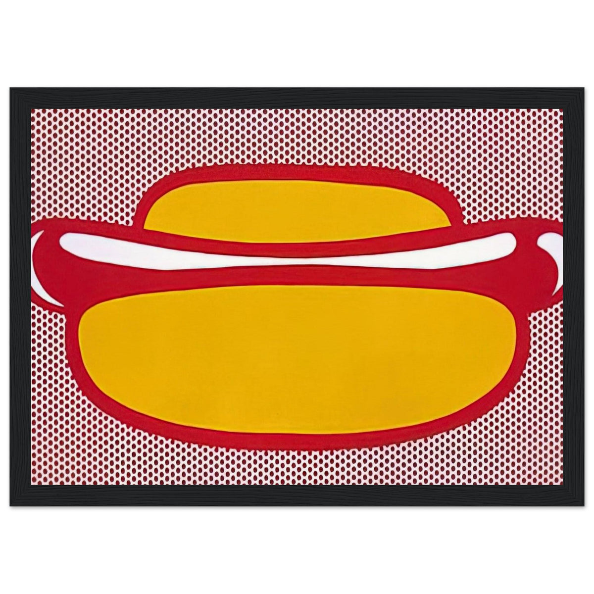 HOT DOG 1964 Framed Poster | Roy Lichtenstein Framed Prints Wall Art | Roy Lichtenstein Shop