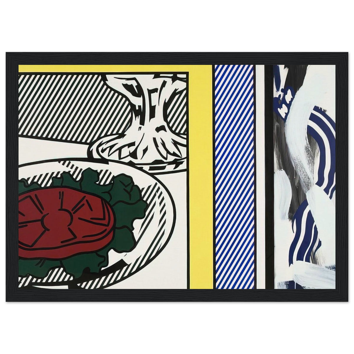 TOMATO AND ABSTRACTION 1982 Framed Poster | Roy Lichtenstein Framed Prints Wall Art | Roy Lichtenstein Shop