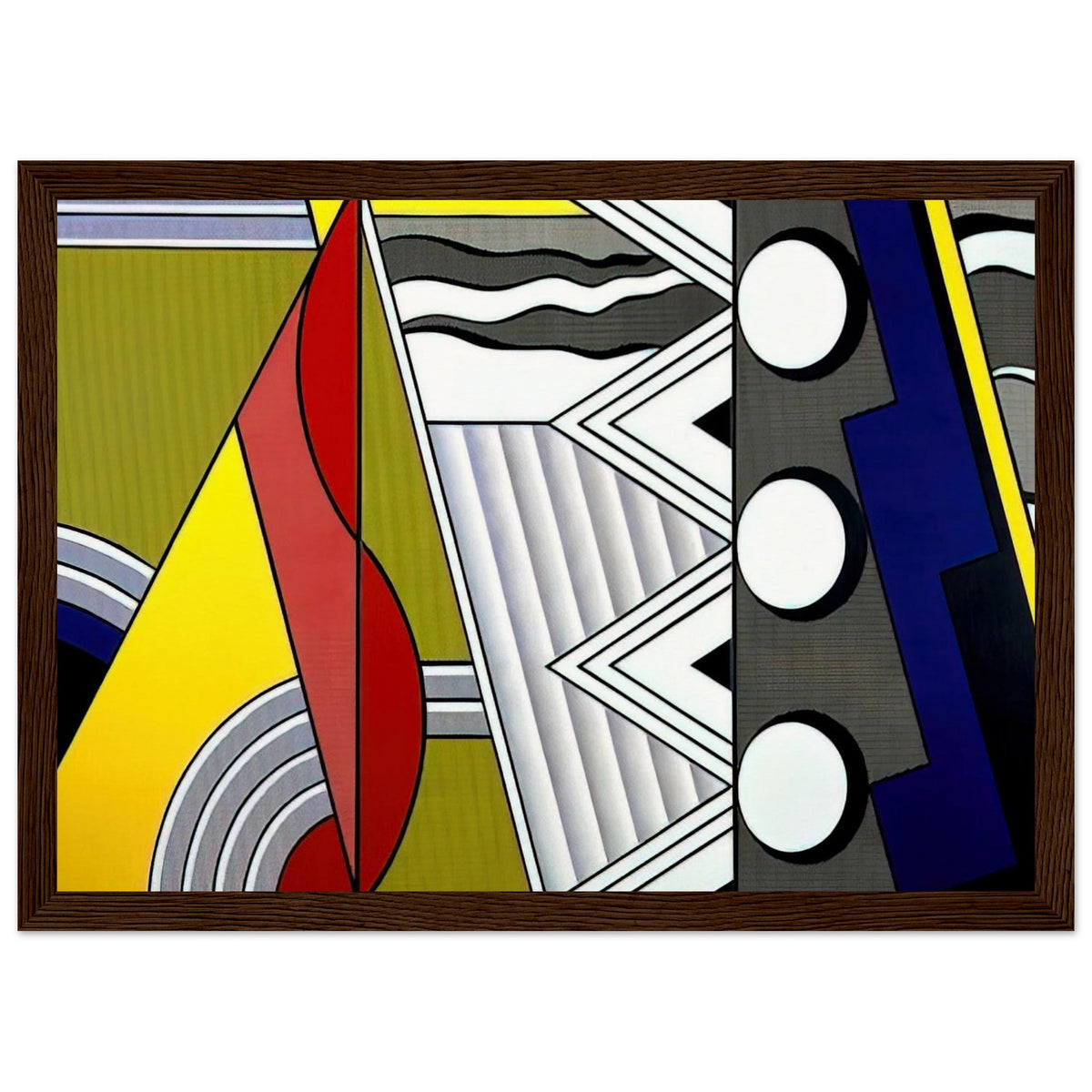MODERN PAINTING WITH CLEF 1967 Framed Poster | Roy Lichtenstein Framed Prints Wall Art | Roy Lichtenstein Shop