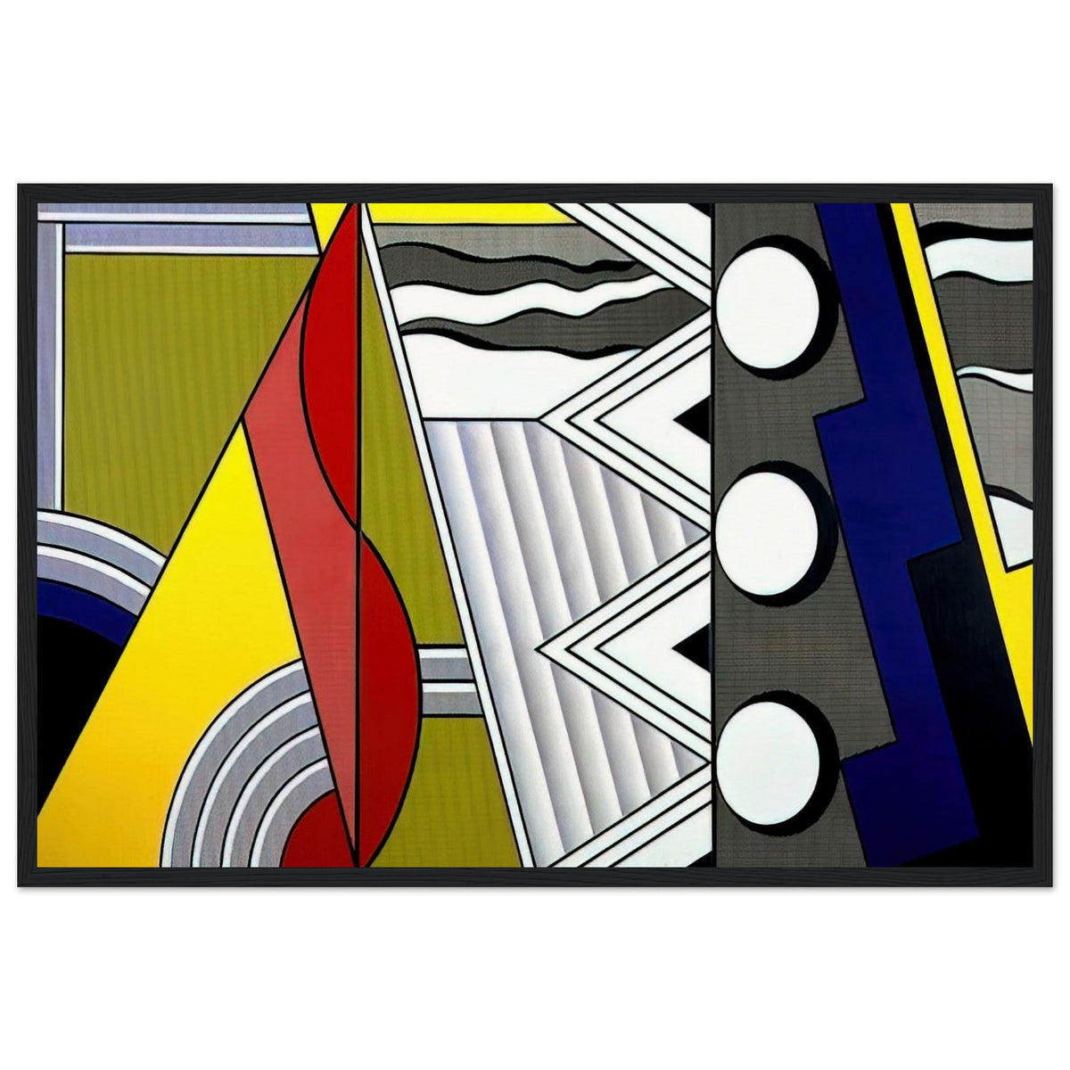 MODERN PAINTING WITH CLEF 1967 Framed Poster | Roy Lichtenstein Framed Prints Wall Art | Roy Lichtenstein Shop