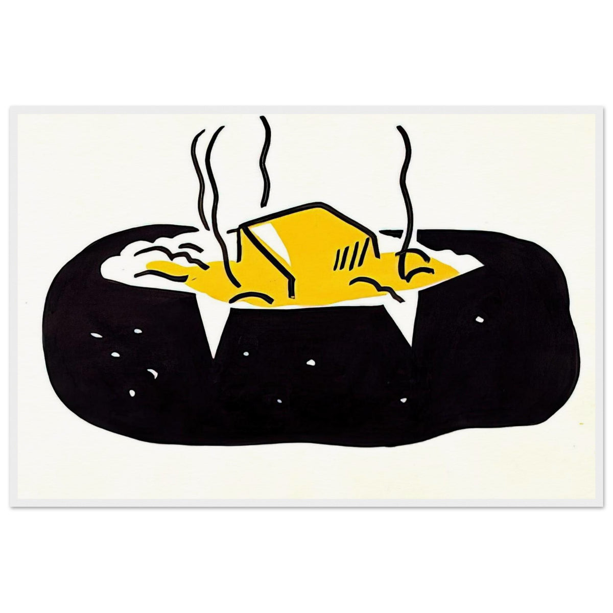 BAKED POTATO 1962 1 Framed Poster | Roy Lichtenstein Framed Prints Wall Art | Roy Lichtenstein Shop