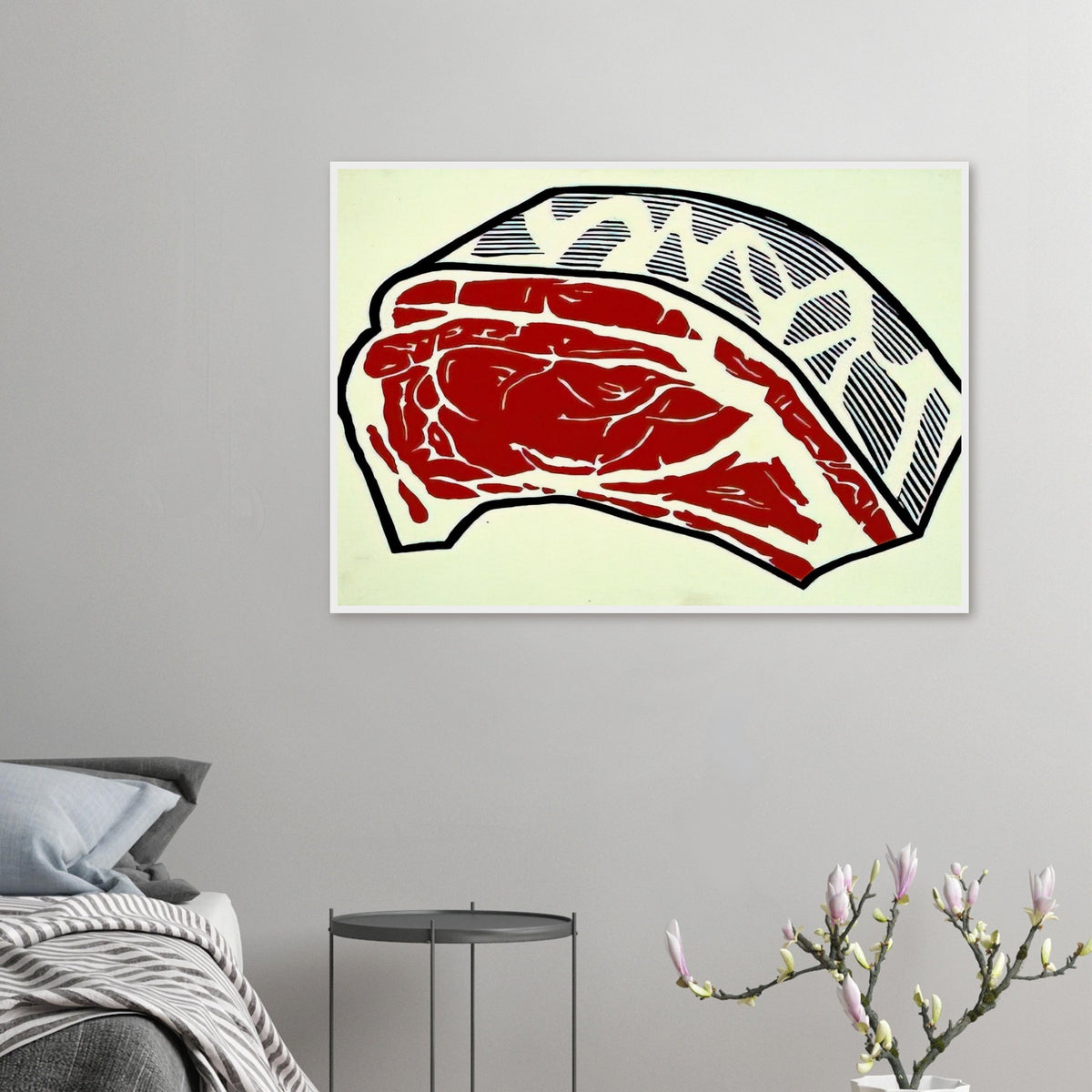 STANDING RIB 1962 Framed Poster | Roy Lichtenstein Framed Prints Wall Art | Roy Lichtenstein Shop