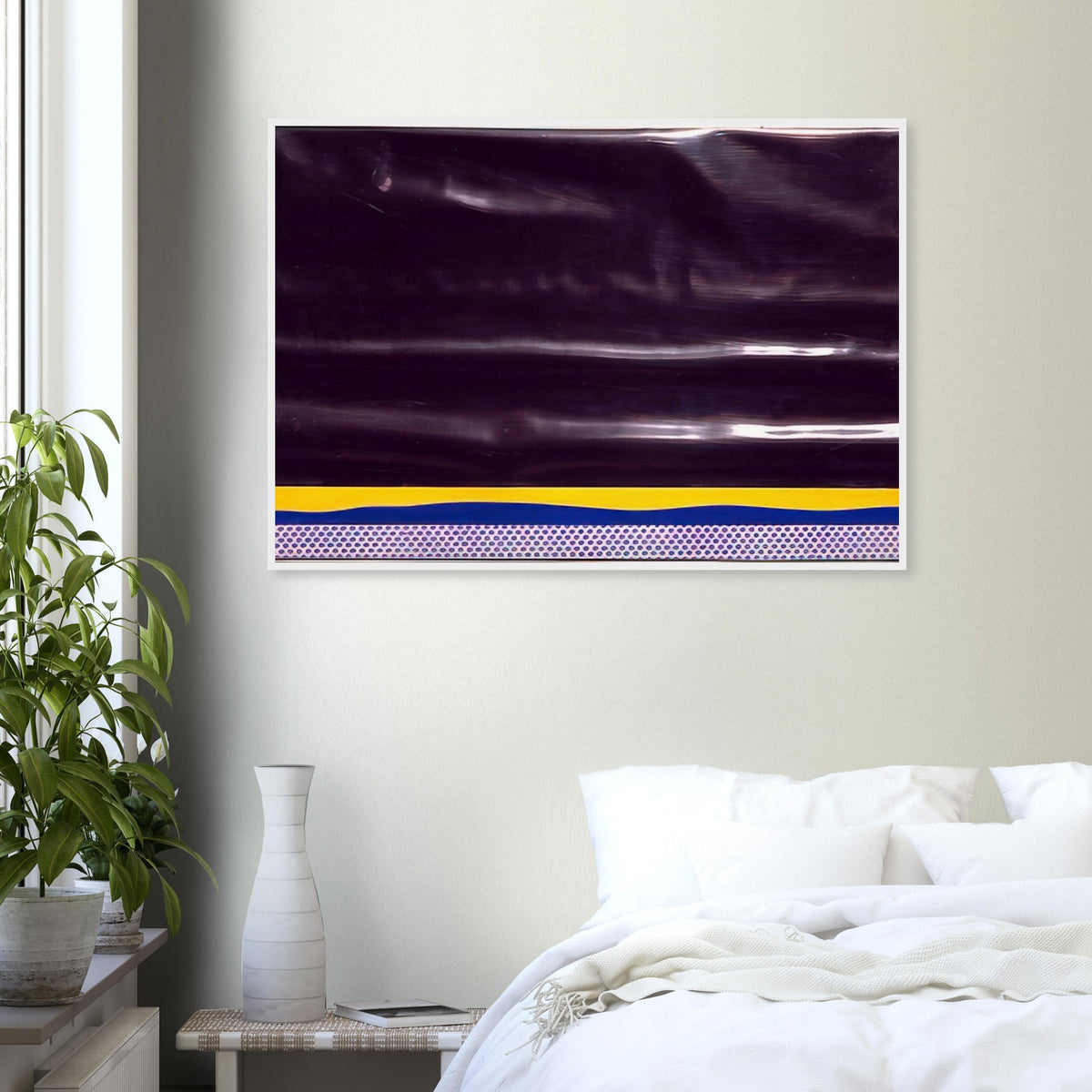 YELLOW LANDSCAPE 1965 Framed Poster | Roy Lichtenstein Framed Prints Wall Art | Roy Lichtenstein Shop