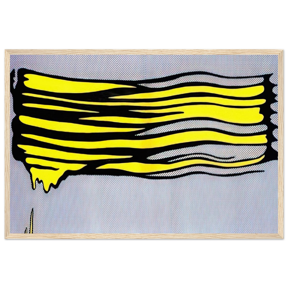 YELLOW BRUSHSTROKE II 1965 Framed Poster | Roy Lichtenstein Framed Prints Wall Art | Roy Lichtenstein Shop