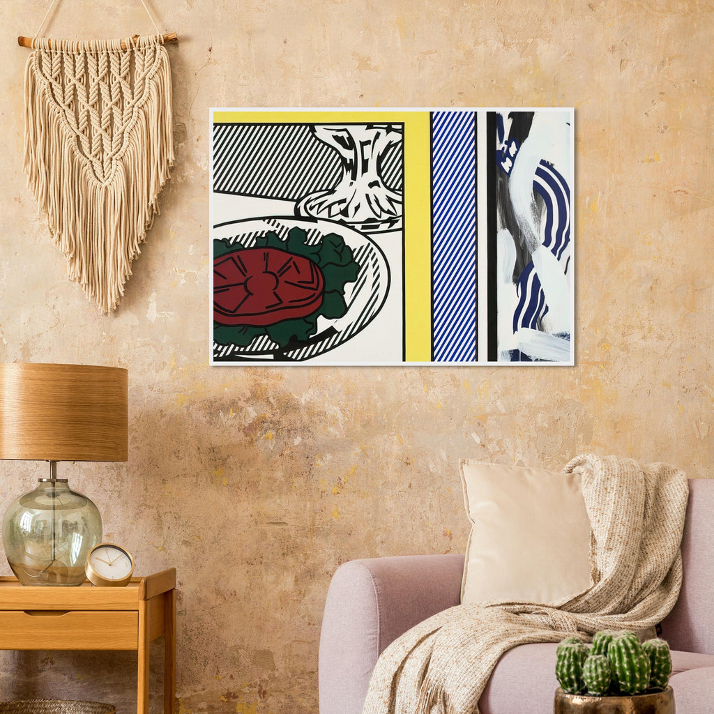 TOMATO AND ABSTRACTION 1982 Framed Poster | Roy Lichtenstein Framed Prints Wall Art | Roy Lichtenstein Shop