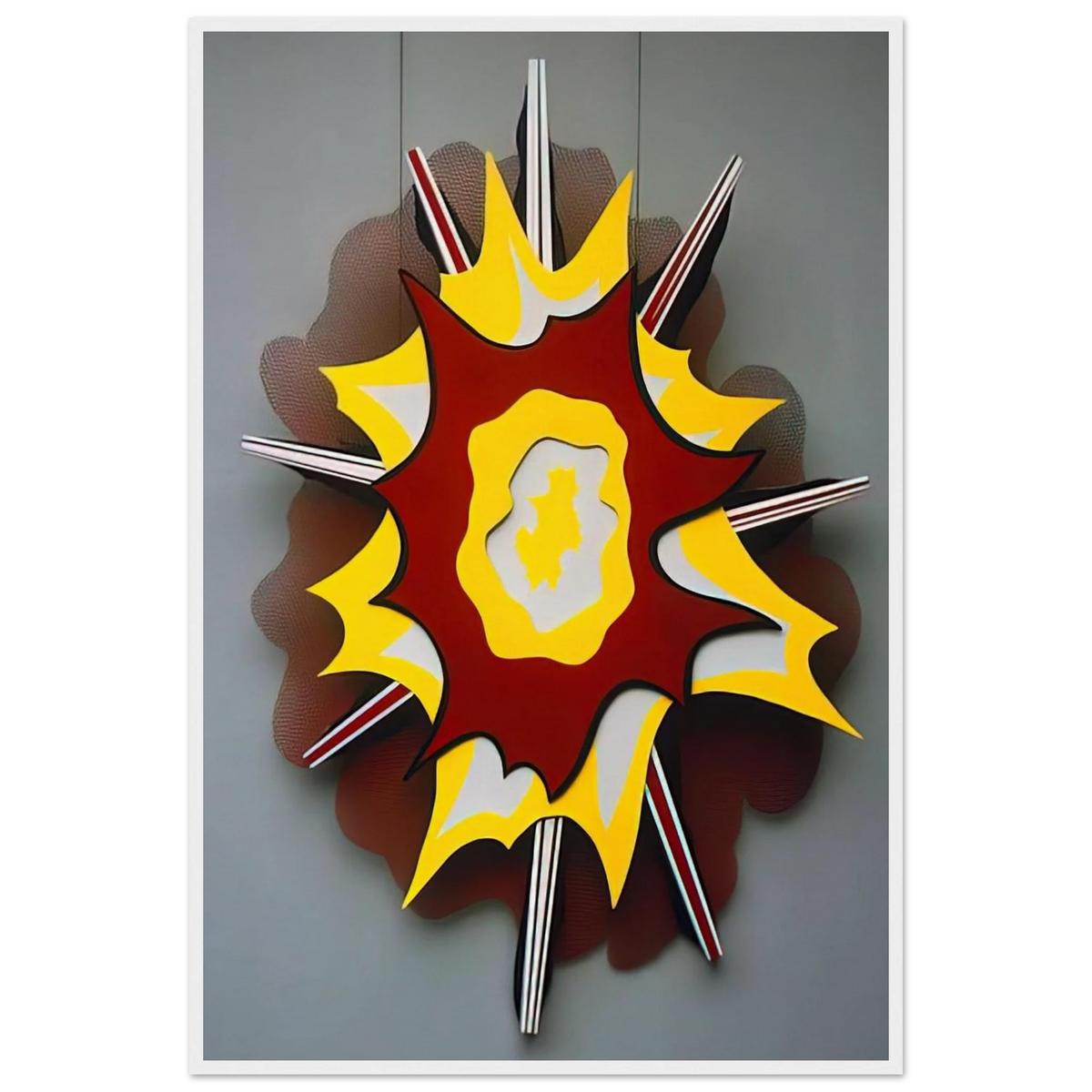 EXPLOSION I 1965 Framed Poster | Roy Lichtenstein Framed Prints Wall Art | Roy Lichtenstein Shop