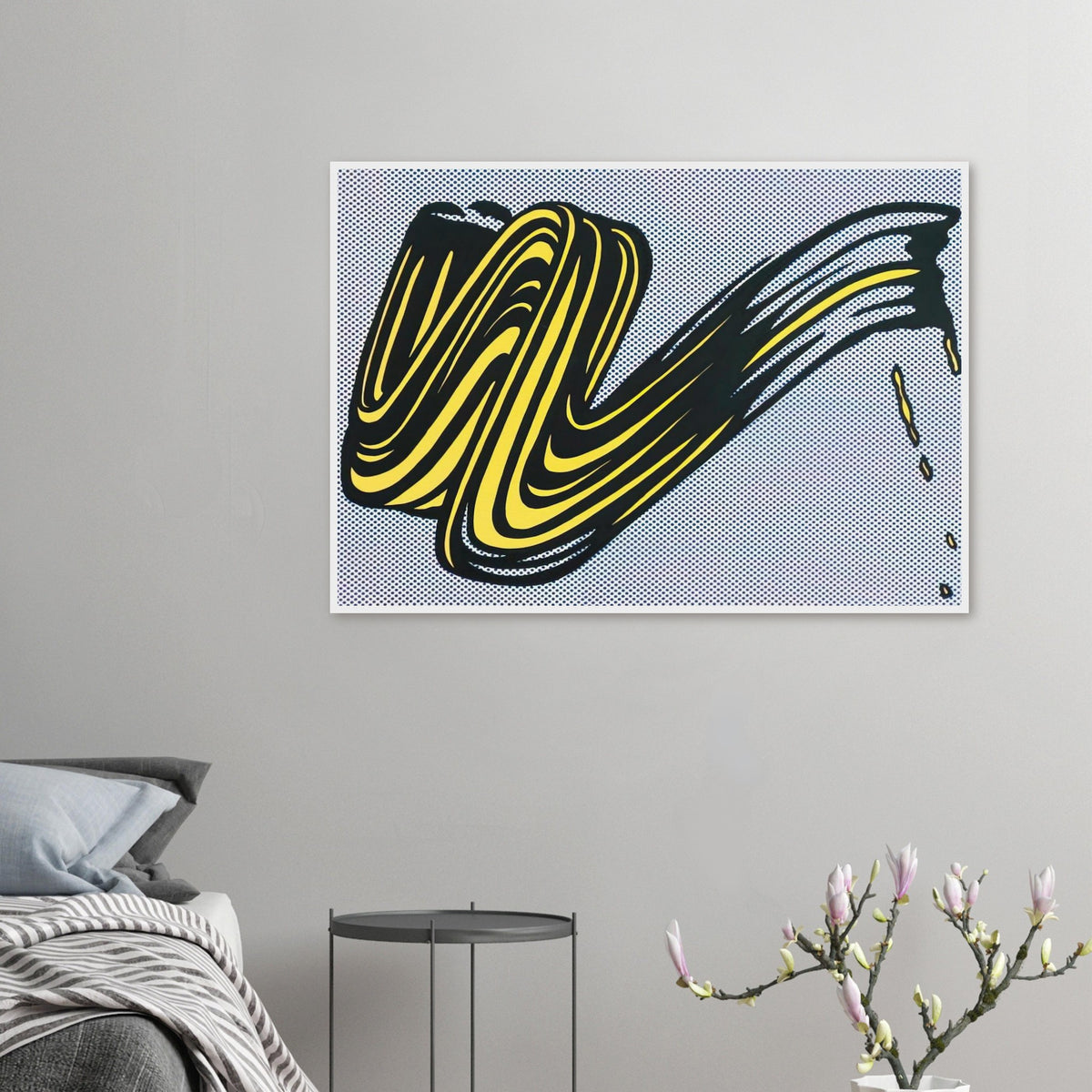BRUSHSTROKE 1965 0 Framed Poster | Roy Lichtenstein Framed Prints Wall Art | Roy Lichtenstein Shop