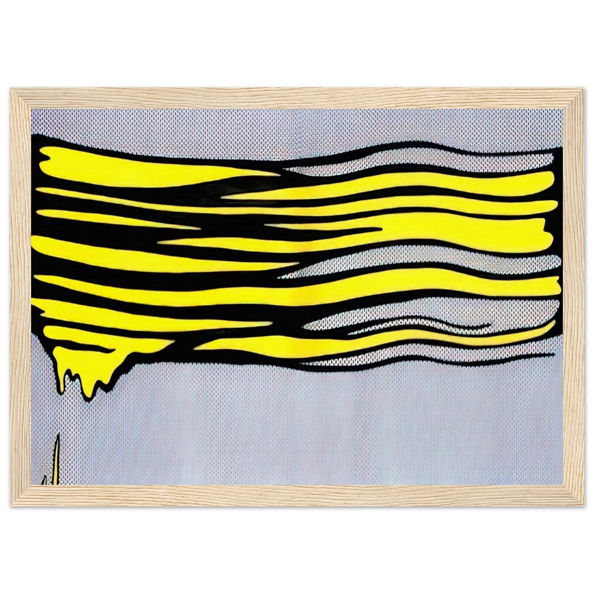 YELLOW BRUSHSTROKE II 1965 Framed Poster | Roy Lichtenstein Framed Prints Wall Art | Roy Lichtenstein Shop