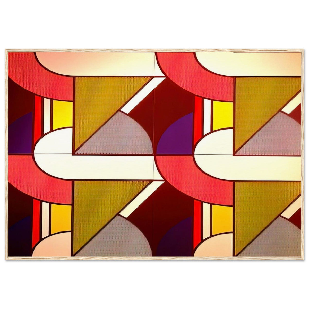 MODULAR PAINTING WITH FOUR PANELS 2 1969 Framed Poster | Roy Lichtenstein Framed Prints Wall Art | Roy Lichtenstein Shop