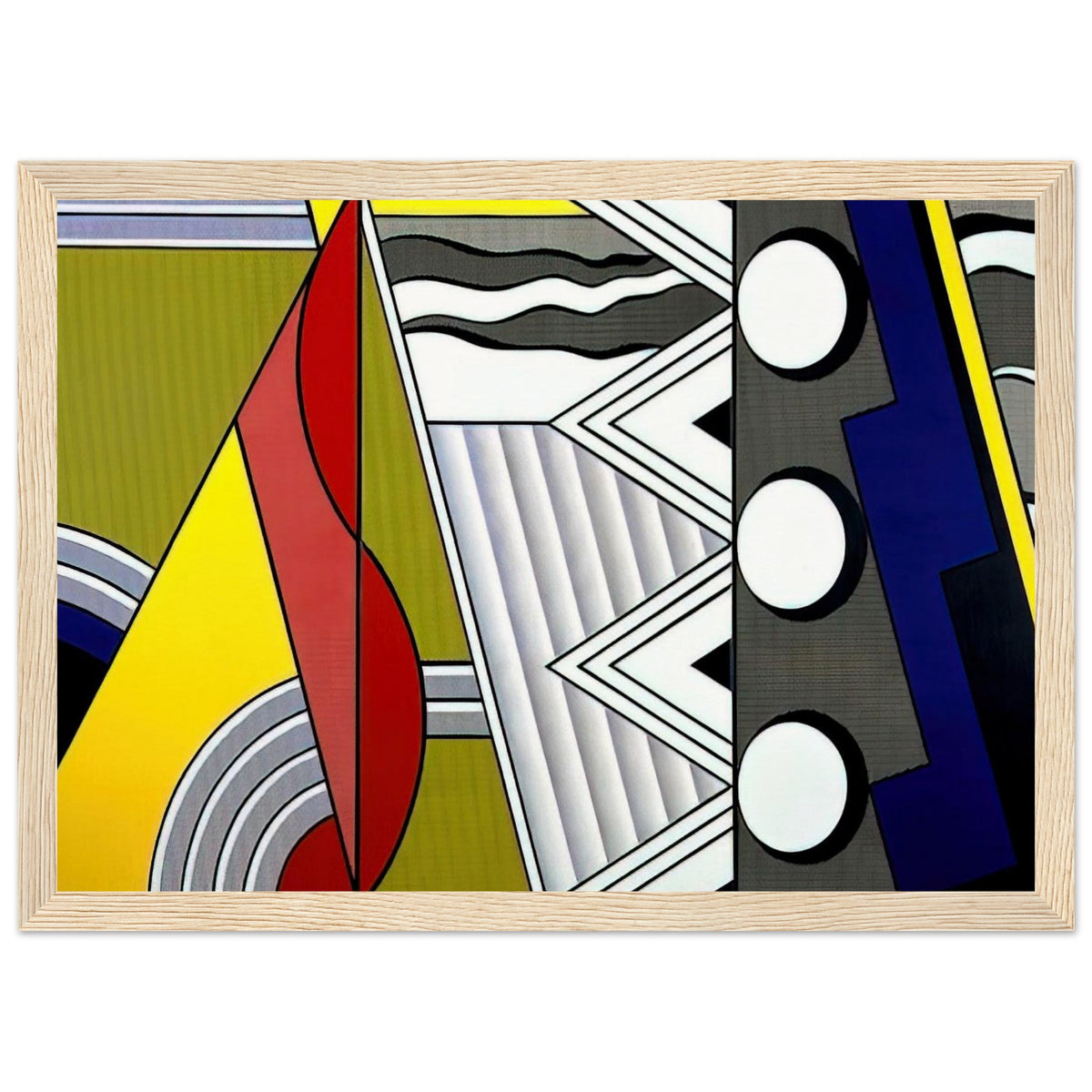 MODERN PAINTING WITH CLEF 1967 Framed Poster | Roy Lichtenstein Framed Prints Wall Art | Roy Lichtenstein Shop