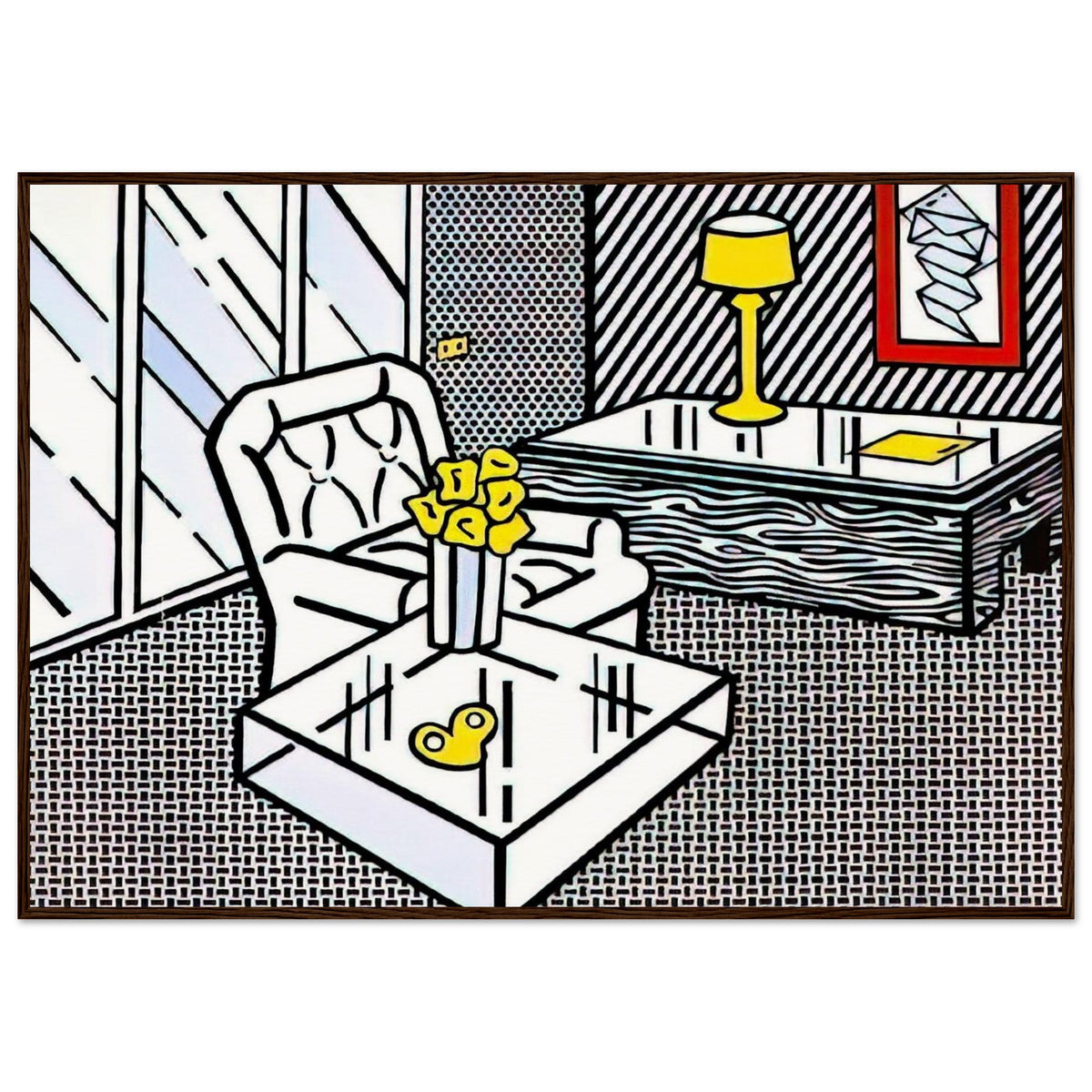 THE DEN 1990 Framed Poster | Roy Lichtenstein Framed Prints Wall Art | Roy Lichtenstein Shop
