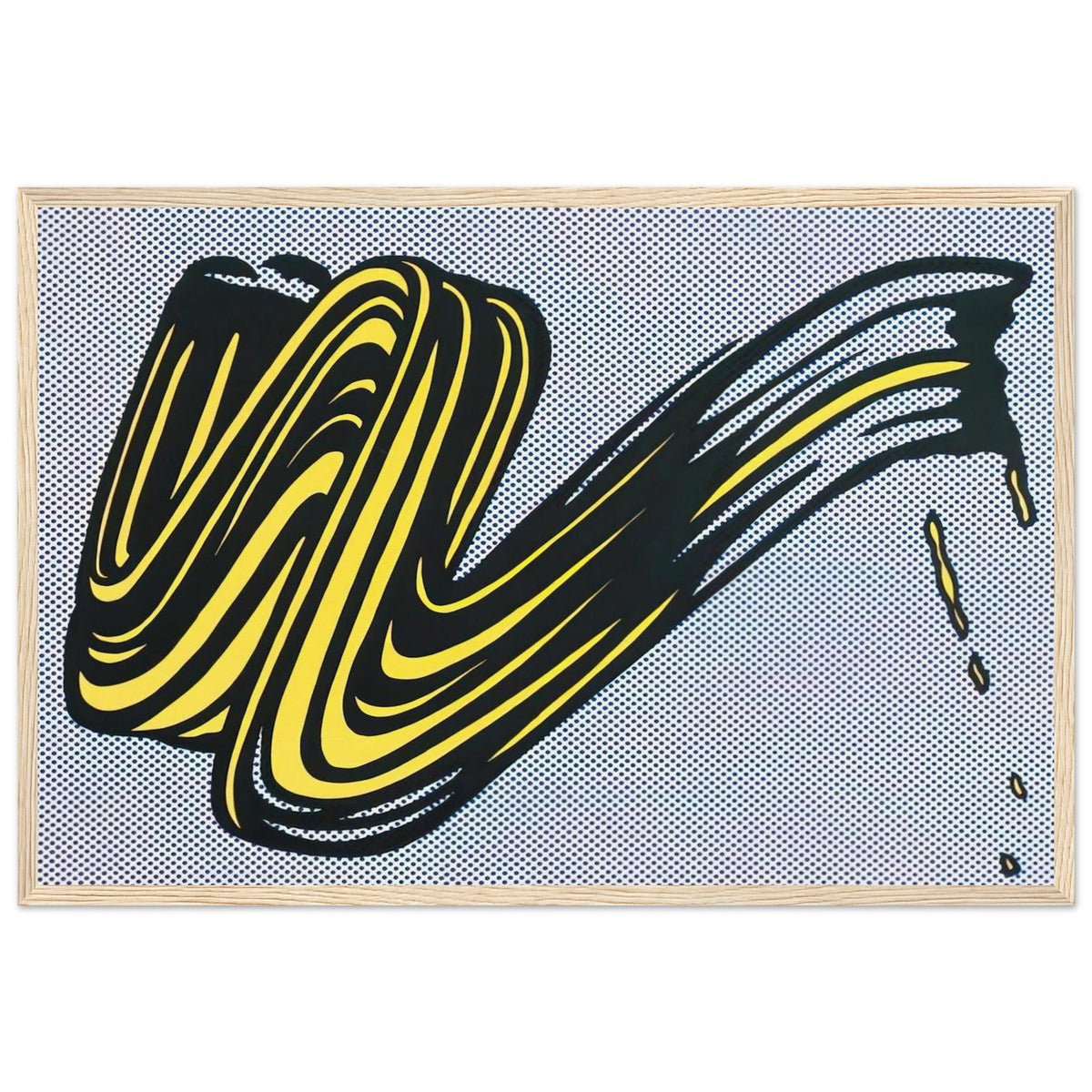 BRUSHSTROKE 1965 0 Framed Poster | Roy Lichtenstein Framed Prints Wall Art | Roy Lichtenstein Shop