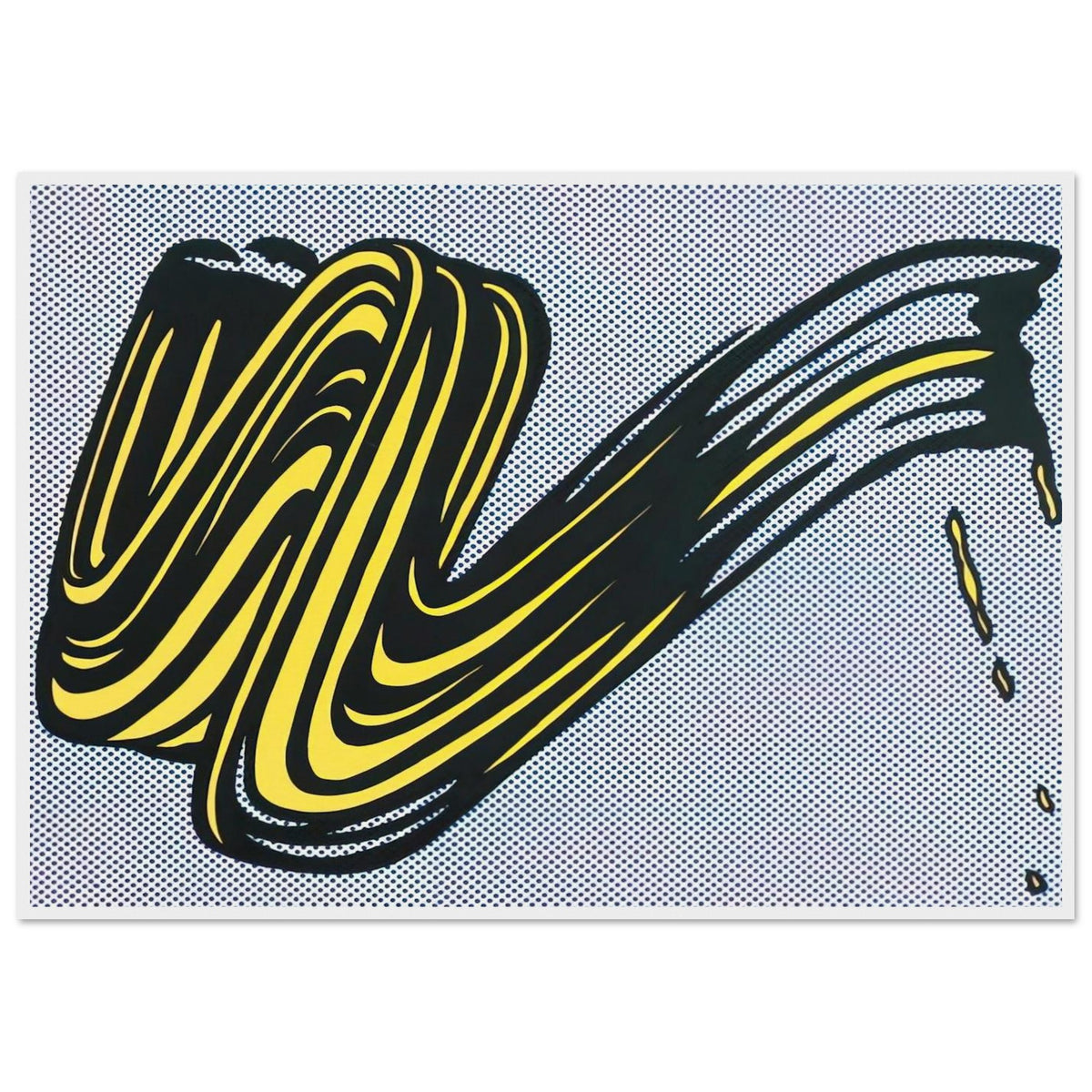 BRUSHSTROKE 1965 0 Framed Poster | Roy Lichtenstein Framed Prints Wall Art | Roy Lichtenstein Shop