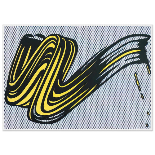 BRUSHSTROKE 1965 0 Framed Poster | Roy Lichtenstein Framed Prints Wall Art | Roy Lichtenstein Shop