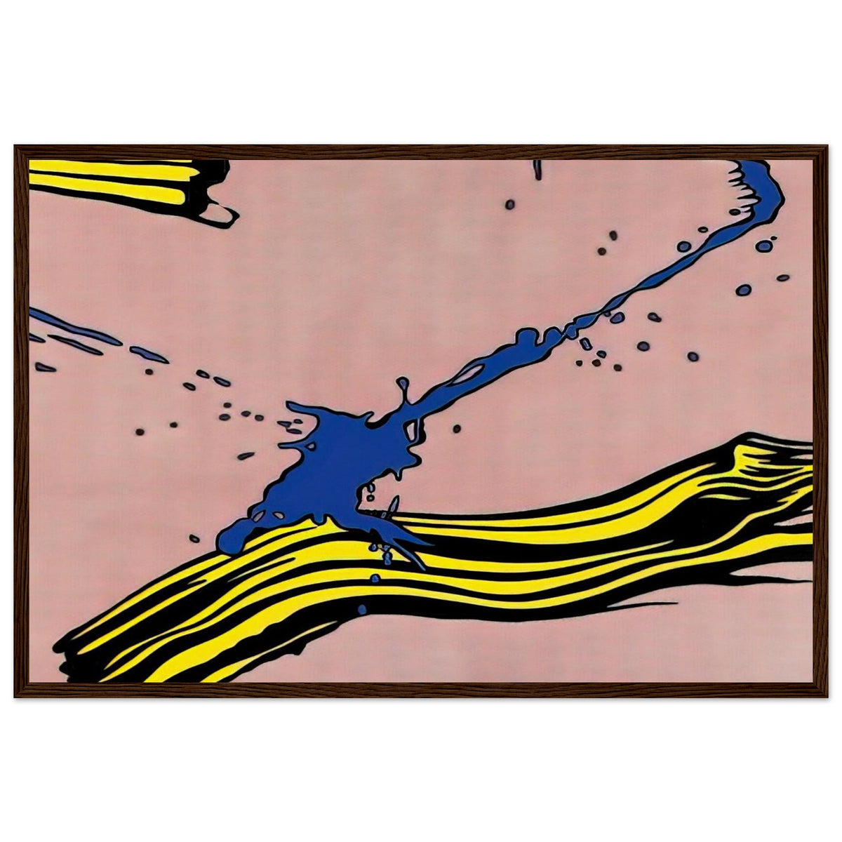 BRUSHSTROKE WITH SPATTER 1966 Framed Poster | Roy Lichtenstein Framed Prints Wall Art | Roy Lichtenstein Shop