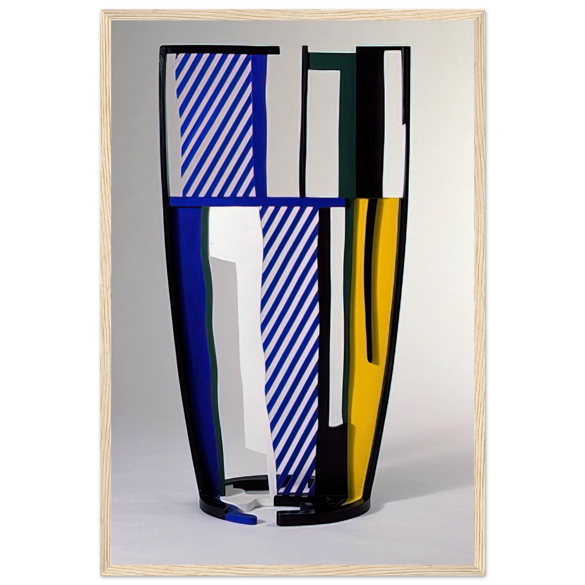 GLASS IV 1977 Framed Poster | Roy Lichtenstein Framed Prints Wall Art | Roy Lichtenstein Shop