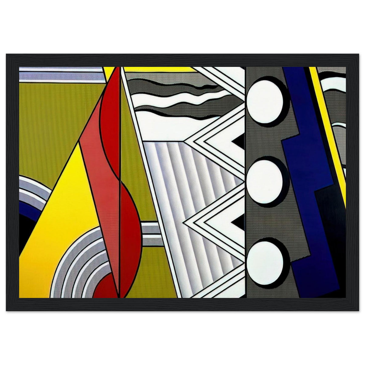 MODERN PAINTING WITH CLEF 1967 Framed Poster | Roy Lichtenstein Framed Prints Wall Art | Roy Lichtenstein Shop