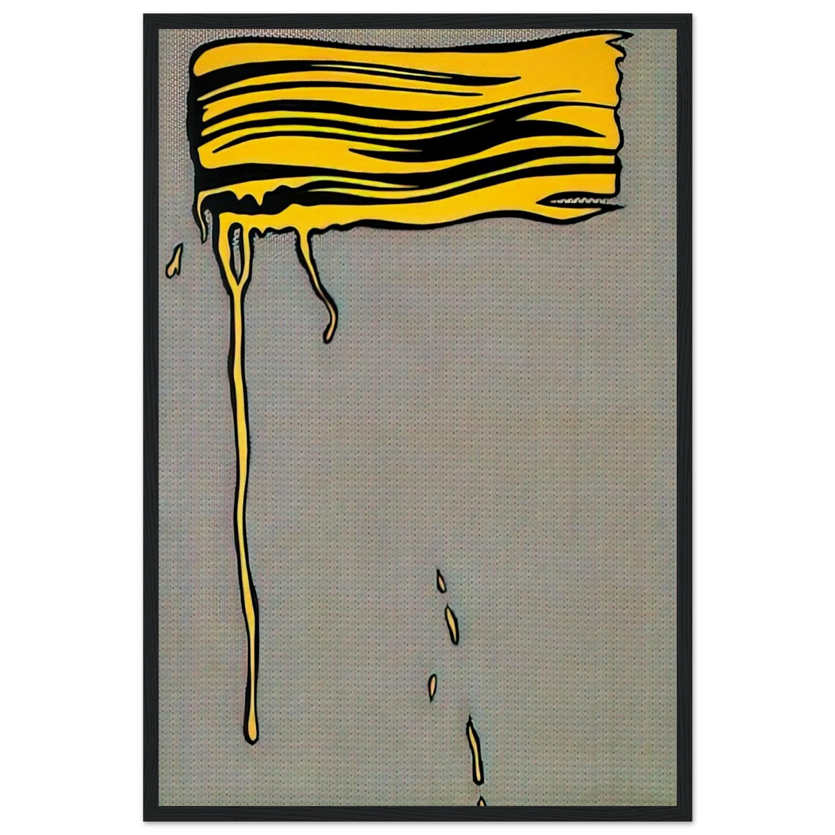 YELLOW BRUSHSTROKE I 1965 Framed Poster | Roy Lichtenstein Framed Prints Wall Art | Roy Lichtenstein Shop