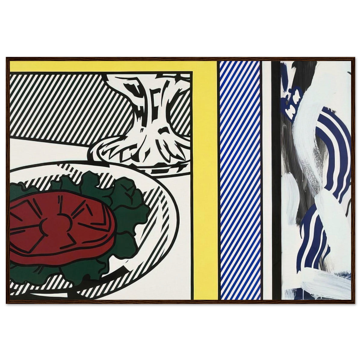 TOMATO AND ABSTRACTION 1982 Framed Poster | Roy Lichtenstein Framed Prints Wall Art | Roy Lichtenstein Shop