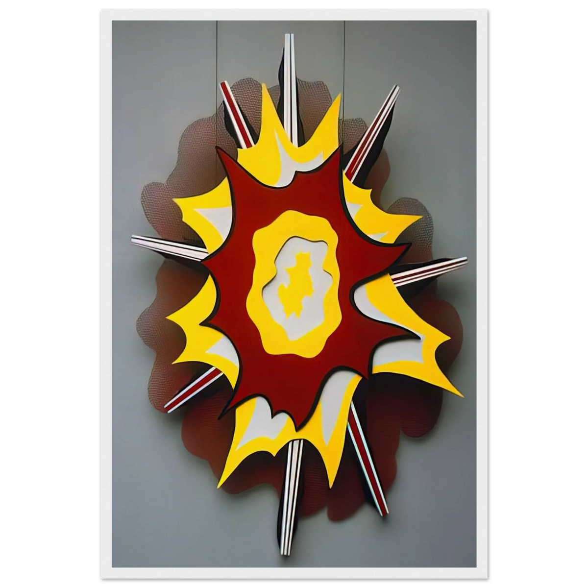 EXPLOSION I 1965 Framed Poster | Roy Lichtenstein Framed Prints Wall Art | Roy Lichtenstein Shop