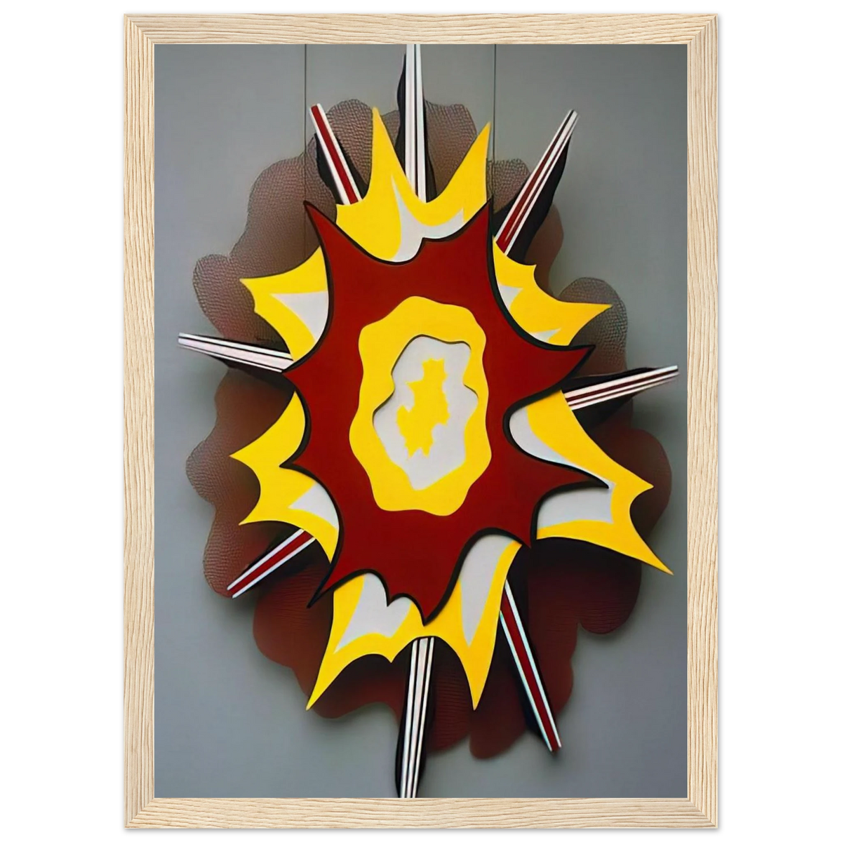 EXPLOSION I 1965 Framed Poster | Roy Lichtenstein Framed Prints Wall Art | Roy Lichtenstein Shop