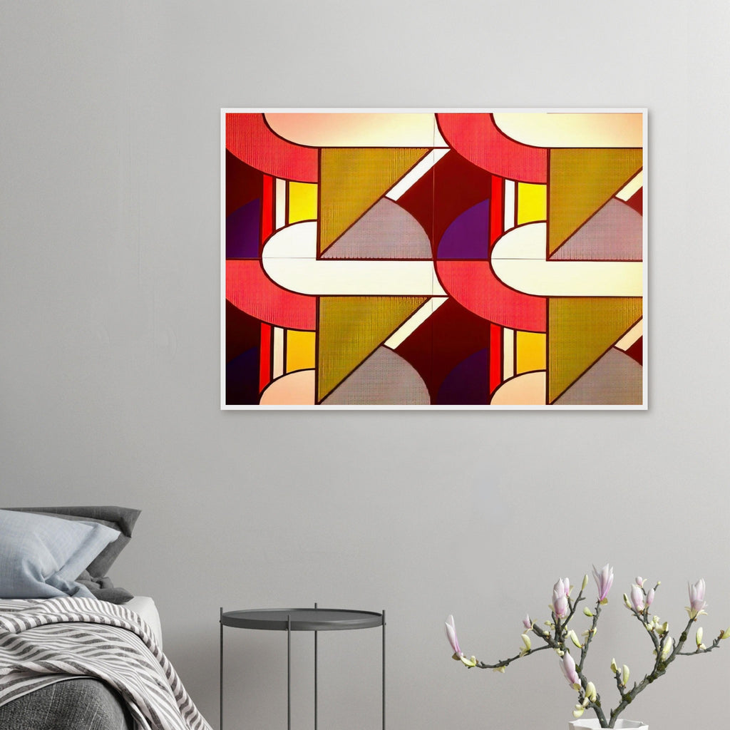 MODULAR PAINTING WITH FOUR PANELS 2 1969 Framed Poster | Roy Lichtenstein Framed Prints Wall Art | Roy Lichtenstein Shop