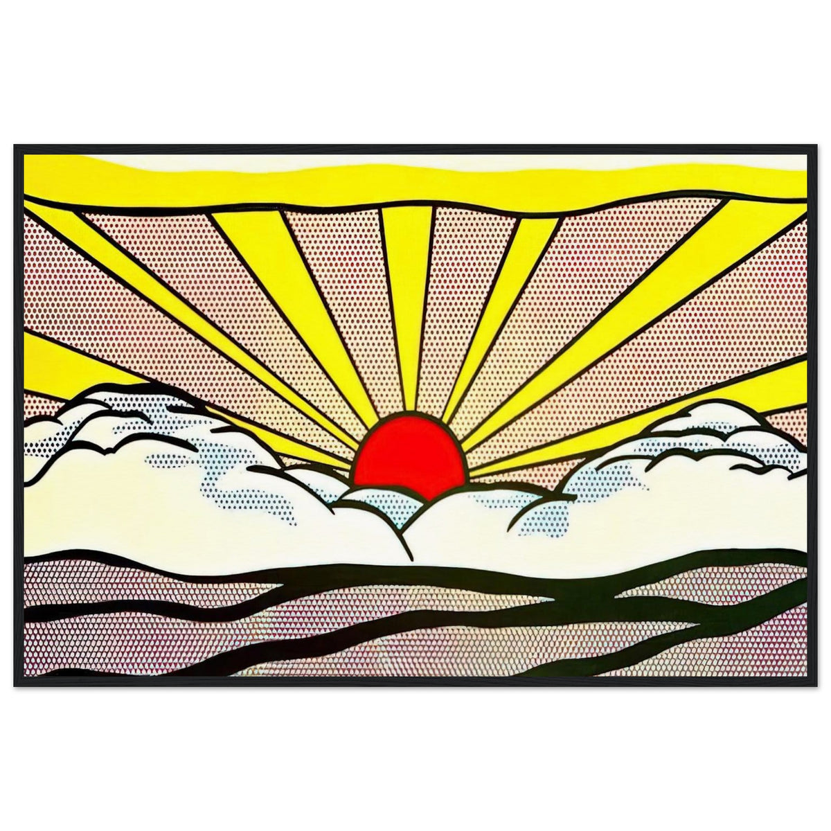 SUNRISE 1965 Framed Poster | Roy Lichtenstein Framed Prints Wall Art | Roy Lichtenstein Shop