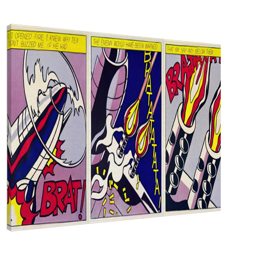 AS I OPENED FIRE 1964 Canvas | Roy Lichtenstein Canvas | Roy Lichtenstein Shop