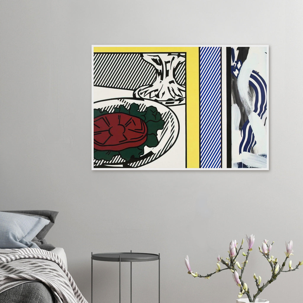 TOMATO AND ABSTRACTION 1982 Framed Poster | Roy Lichtenstein Framed Prints Wall Art | Roy Lichtenstein Shop