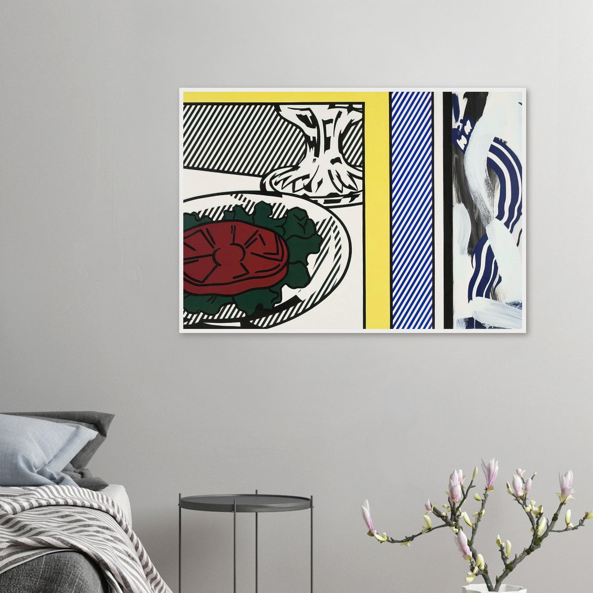 TOMATO AND ABSTRACTION 1982 Framed Poster | Roy Lichtenstein Framed Prints Wall Art | Roy Lichtenstein Shop