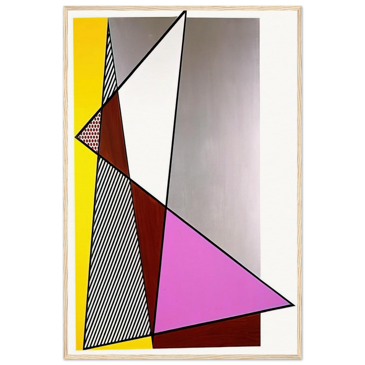 IMPERFECT PAINTING 1986 Framed Poster | Roy Lichtenstein Framed Prints Wall Art | Roy Lichtenstein Shop