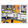 INTERIOR WITH MOBILE 1992 Framed Poster | Roy Lichtenstein Framed Prints Wall Art | Roy Lichtenstein Shop