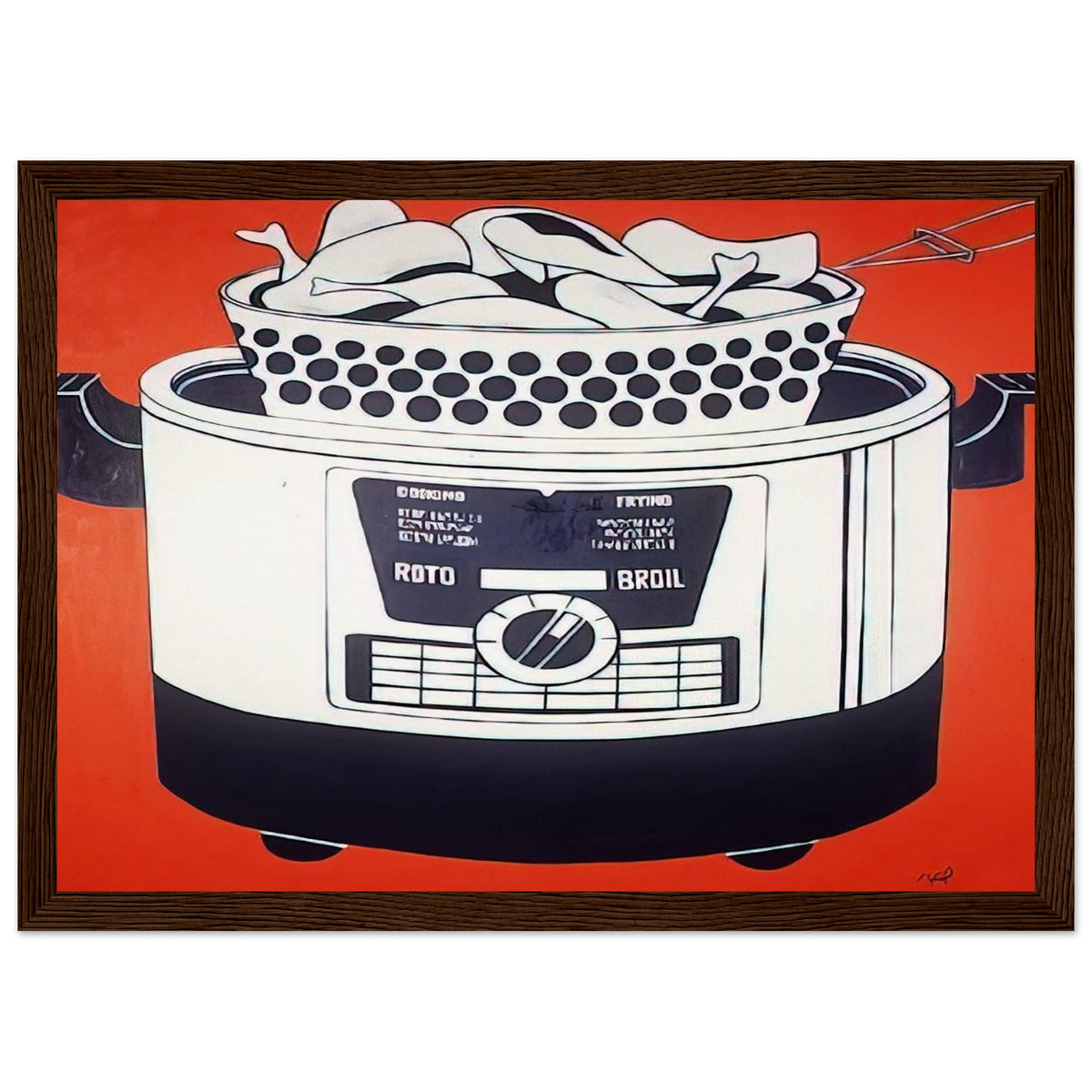 ROTO BROIL 1961 Framed Poster | Roy Lichtenstein Framed Prints Wall Art | Roy Lichtenstein Shop